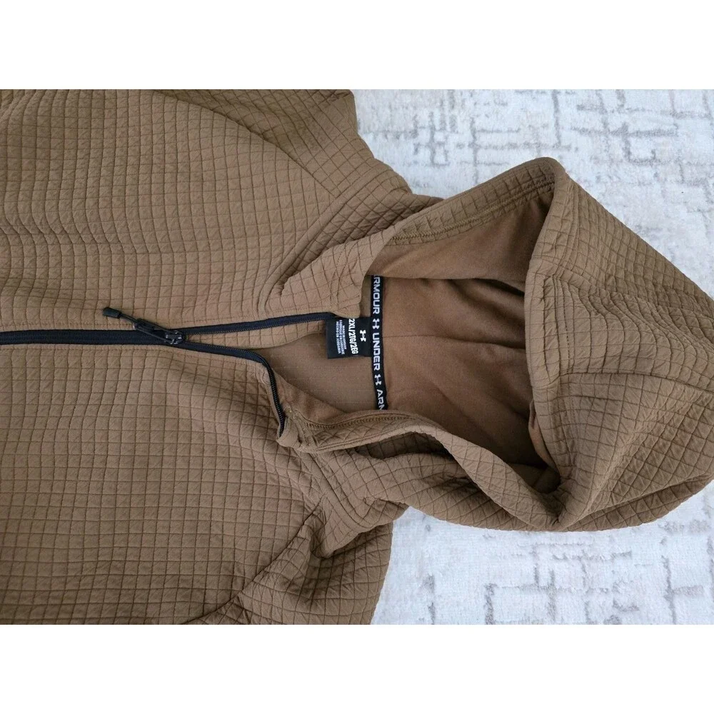 Under Armour Mens Unstoppable Fleece Textured Full-Zip Jacket size 2XL